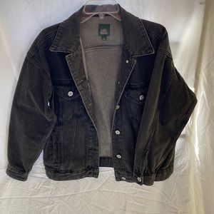 Black Denim Jacket, Size SX